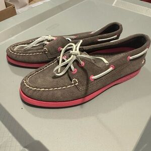 Sperry Women's Boat Shoes - Brown and Pink